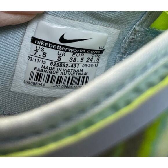 Nike Free 5.0 TR Green/Yellow/Grey Sneaker Running Shoe 629832-401 Size 7.5 - Picture 5 of 5